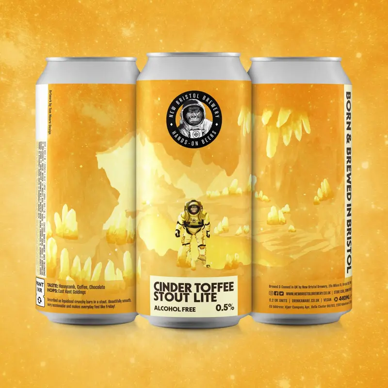 New Bristol Cinder Toffee Stout Lite Alcohol Free